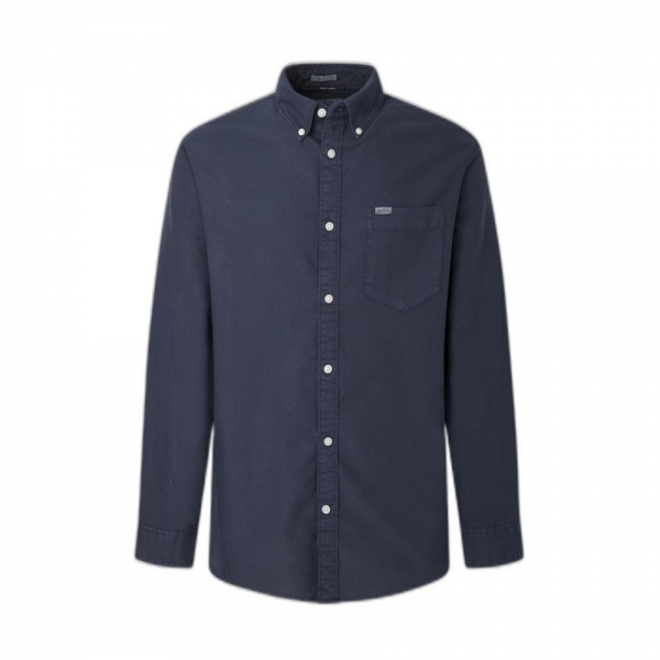 Pepe Jeans Chemises casual Gris - CHEMISE OXFORD COUPE REGULAR - S - Ref PM307753 48 €