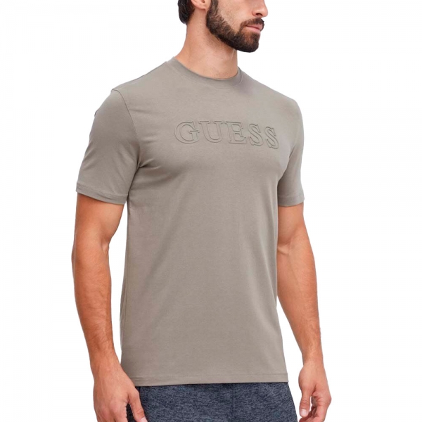 Guess T-shirts Gris - T-SHIRT AVEC LOGO SUR LE DEVANT - S - Ref 32 €