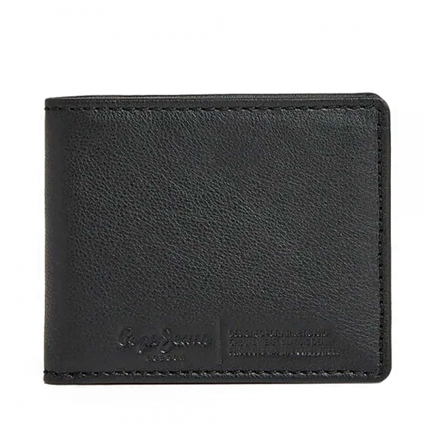 Pepe Jeans PORTE-FEUILLE EN CUIRE - U Noir- Ref 30 €