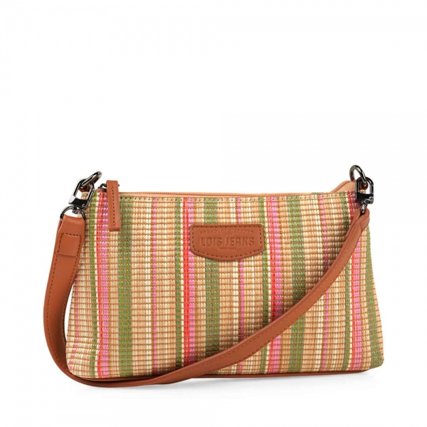 Lois SAC CHARLOTTE - UNICA Vert, Rose- Ref.