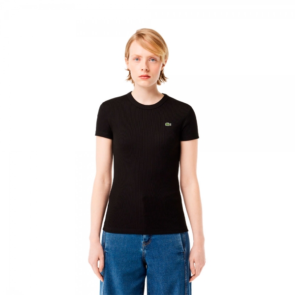 Lacoste T-shirts hauts et polos Noir - T-SHIRT COUPE SLIM - 40 - Ref 63 €