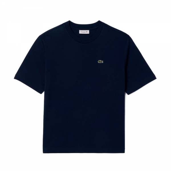 Lacoste T-shirts hauts et polos Bleu marine - T-SHIRT COUPE RELAX EN MAILLE LGRE - 34 - Ref 54 €