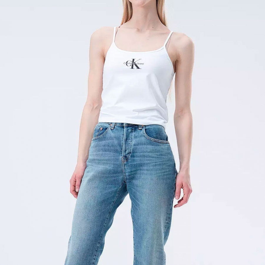 debardeur-a-bretelles-monologo-t-shirt-blanc-brillant debardeur-a-bretelles-monologo-t-shirt-blanc-brillant