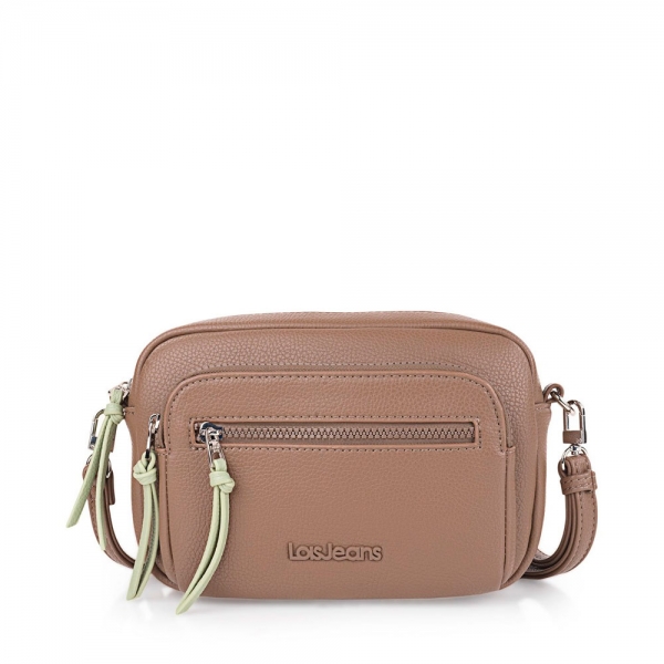 Lois SAC BANDOULIRE EN CUIR TAUPE - UNICA Brun- Ref 34 €
