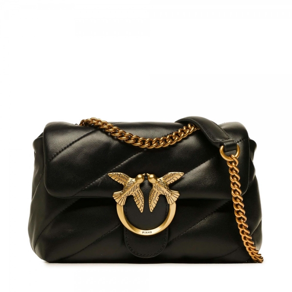 Pinko Sac bandoulire matelass noir Love Puff - UNICA Noir- Ref 284 €