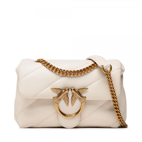 Pinko Mini sac bandoulire matelass blanc Love Puff - UNICA Blanc- Ref 284 €
