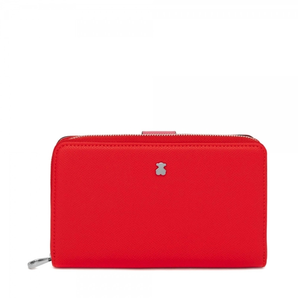 Tous Nouveau Dubai grand portefeuille rouge pour femme - UNICA Rouge- Ref 2001689817 52 €