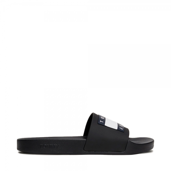Tommy Hilfiger Tongs avec logo caoutchout - 44 Noir- Ref 36 €