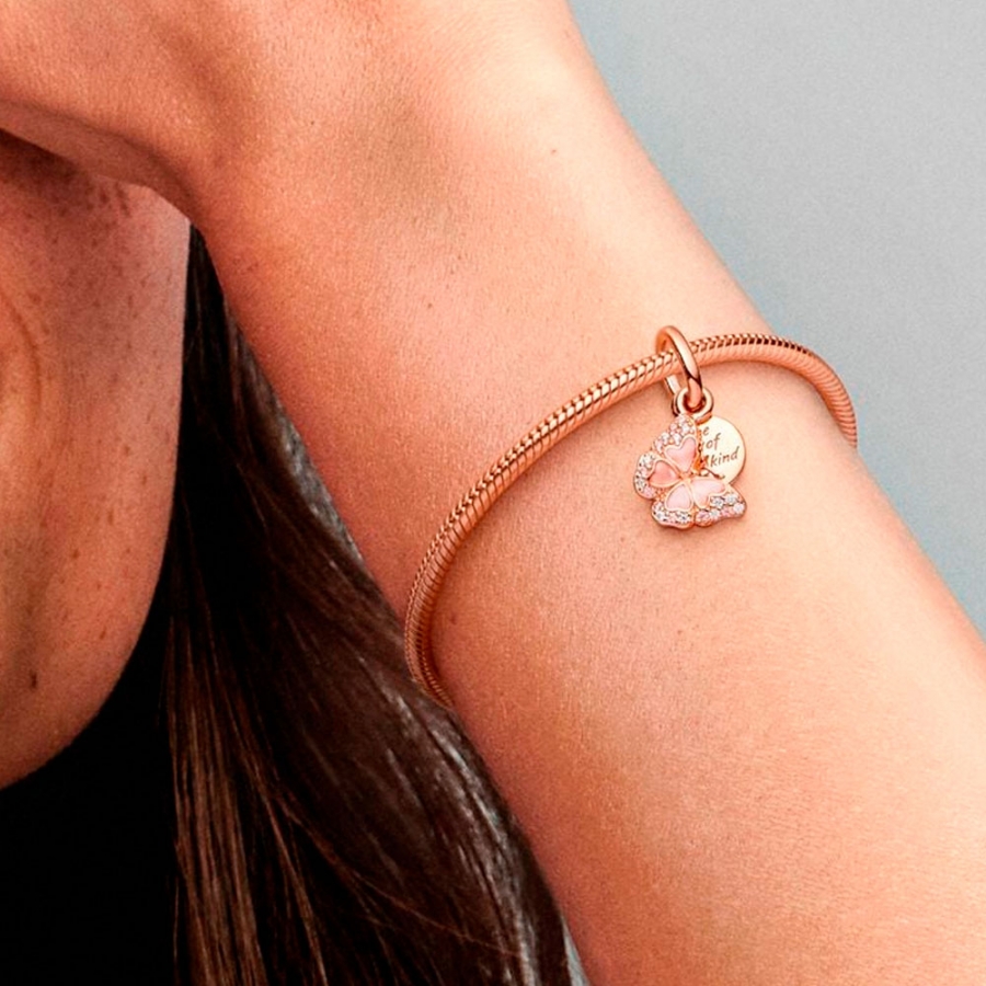 charm-pendentif-double-papillon-rose-782555c01 charm-pendentif-double-papillon-rose-782555c01