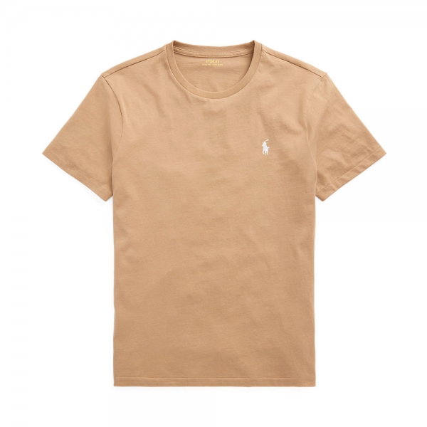 Ralph Lauren T-shirts Beige - T-SHIRT EN MAILLE COUPE SLIM PERSONNALIS - S - Ref 55 €