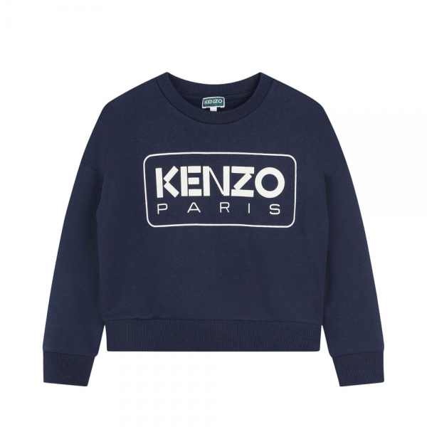 Kenzo Kids Vestes et sweats Bleu marine - SWEAT-SHIRT EN PELUCHE ENFANT - 12A - Ref 72 €