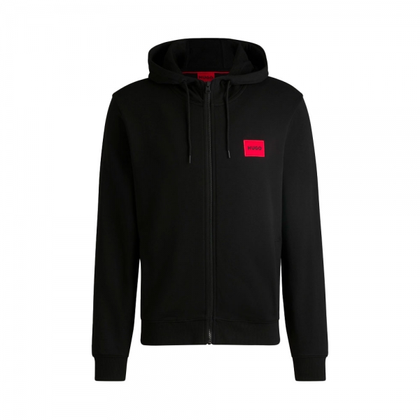 Hugo Boss Vestes en maille et pulls Noir - SWEAT CAPUCHE COUPE REGULIRE AVEC TIQUETTE LOGO - XL - Ref 108 €