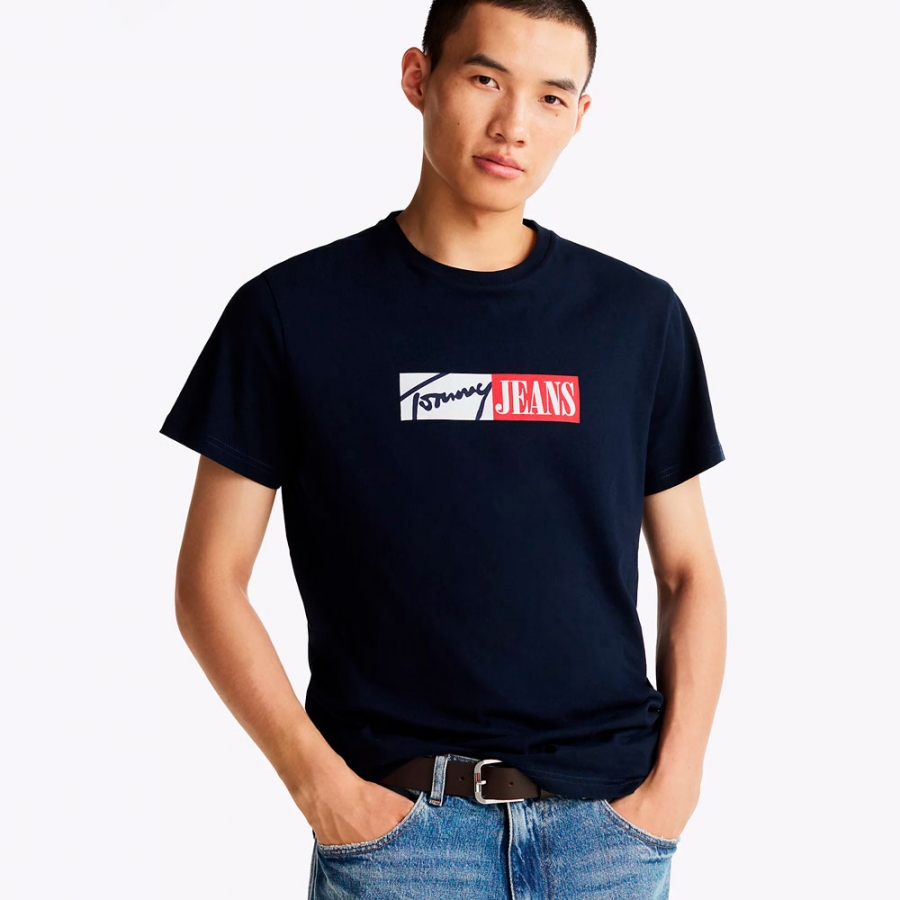 camiseta-de-corte-slim-con-logo-distintivo camiseta-de-corte-slim-con-logo-distintivo