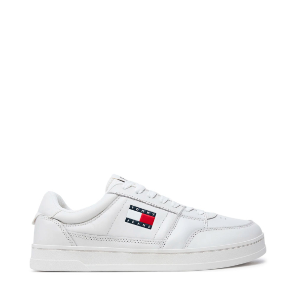 Tommy Hilfiger LES BASKETS EN CUIR ESSENTIELLES GREENWICH - 41 Blanc- Ref 75 €