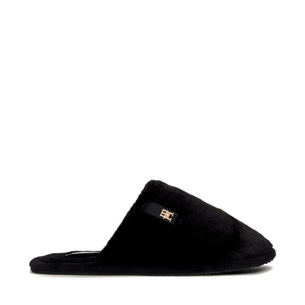 Tommy Hilfiger PANTOUFLES MONOGRAMME - 3536 Noir- Ref 25 €