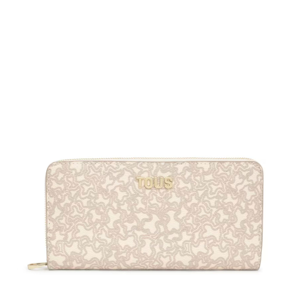 Tous PORTEFEUILLE MOYEN KAOS MINI LINES - U Beige- Ref.
