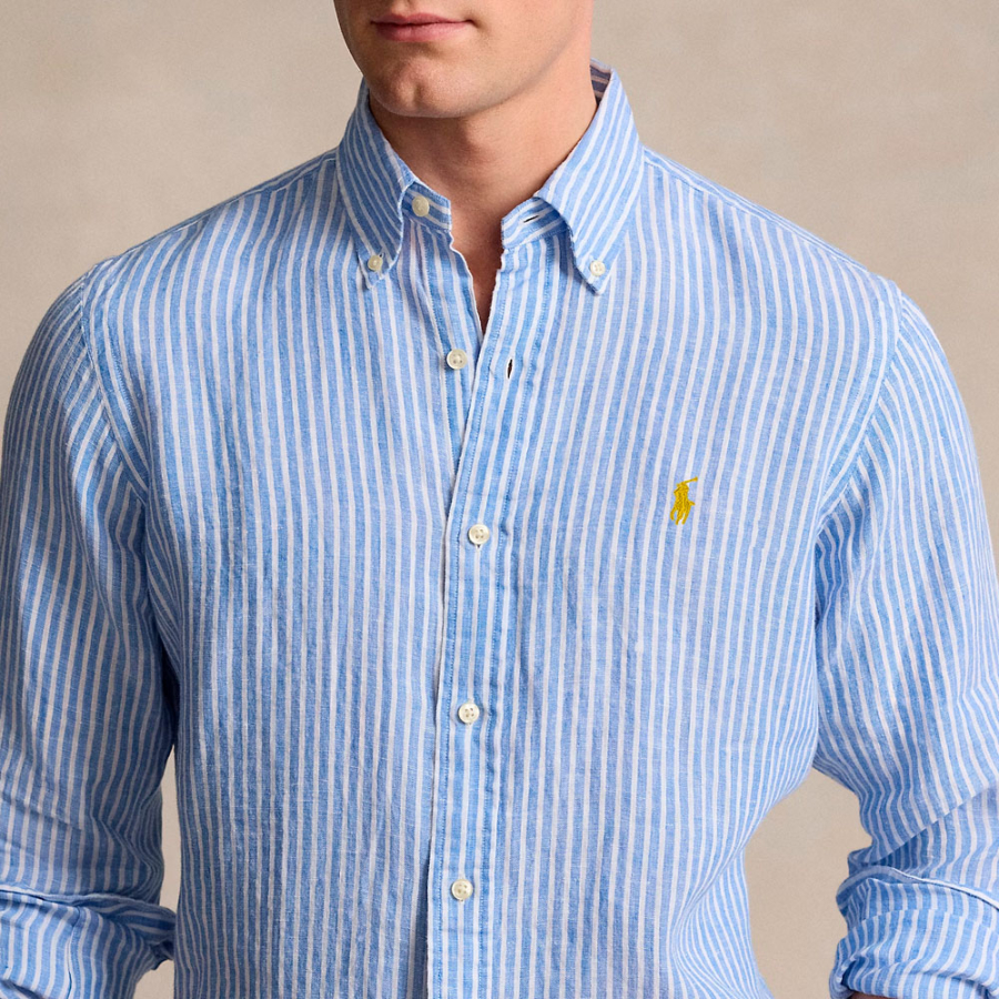custom-fit-striped-linen-shirt custom-fit-striped-linen-shirt