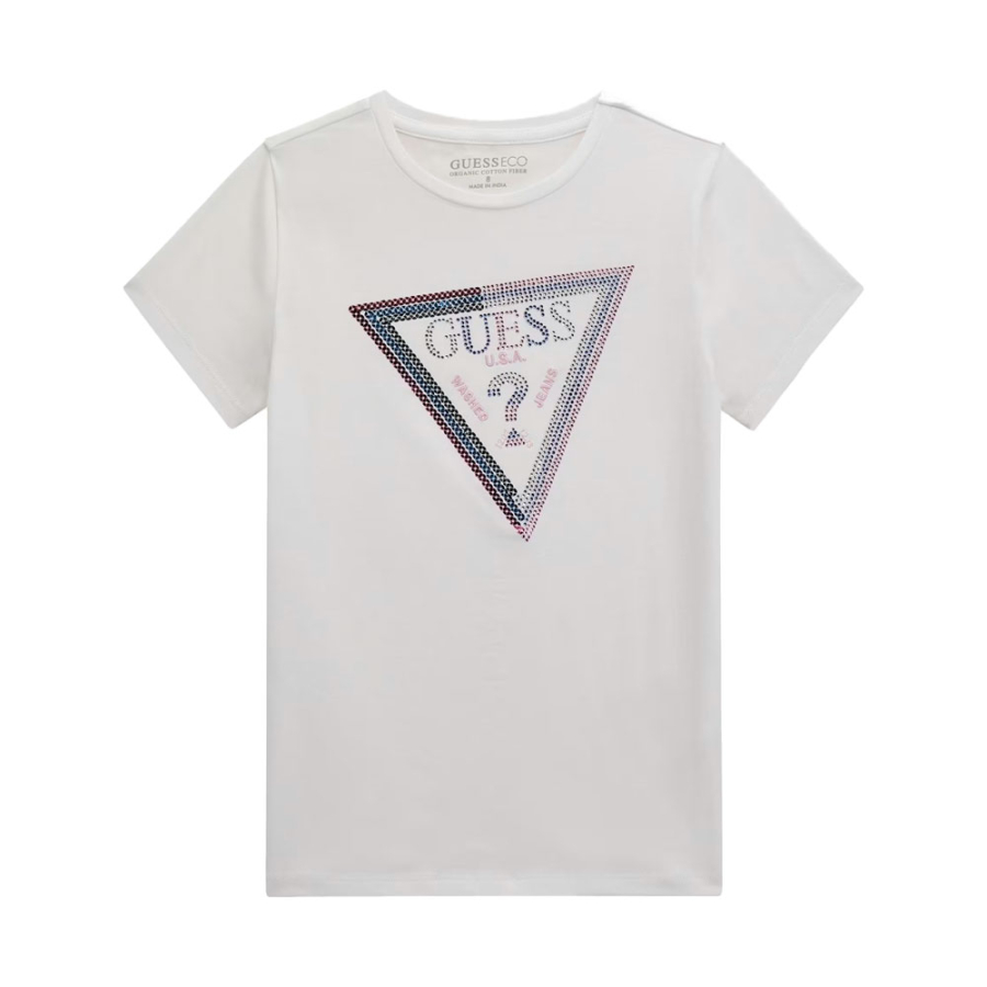 t-shirt-avec-logo-triangle-a-sequins t-shirt-avec-logo-triangle-a-sequins