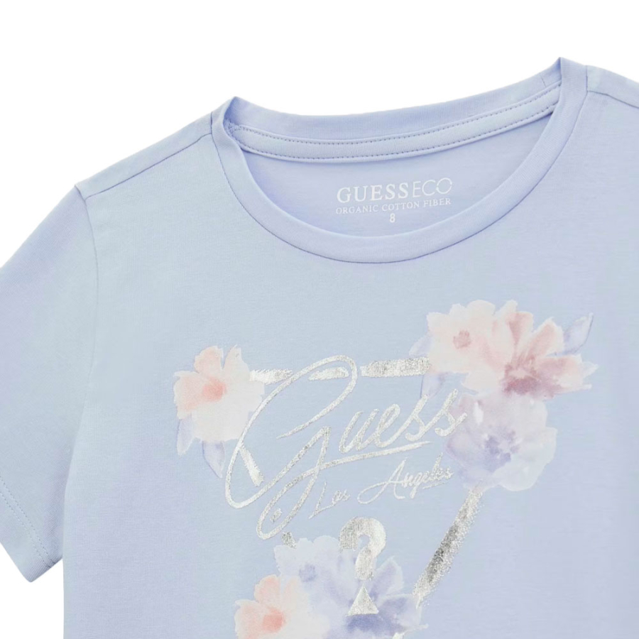 t-shirt-avec-logo-enfant-triangle-fleuri t-shirt-avec-logo-enfant-triangle-fleuri