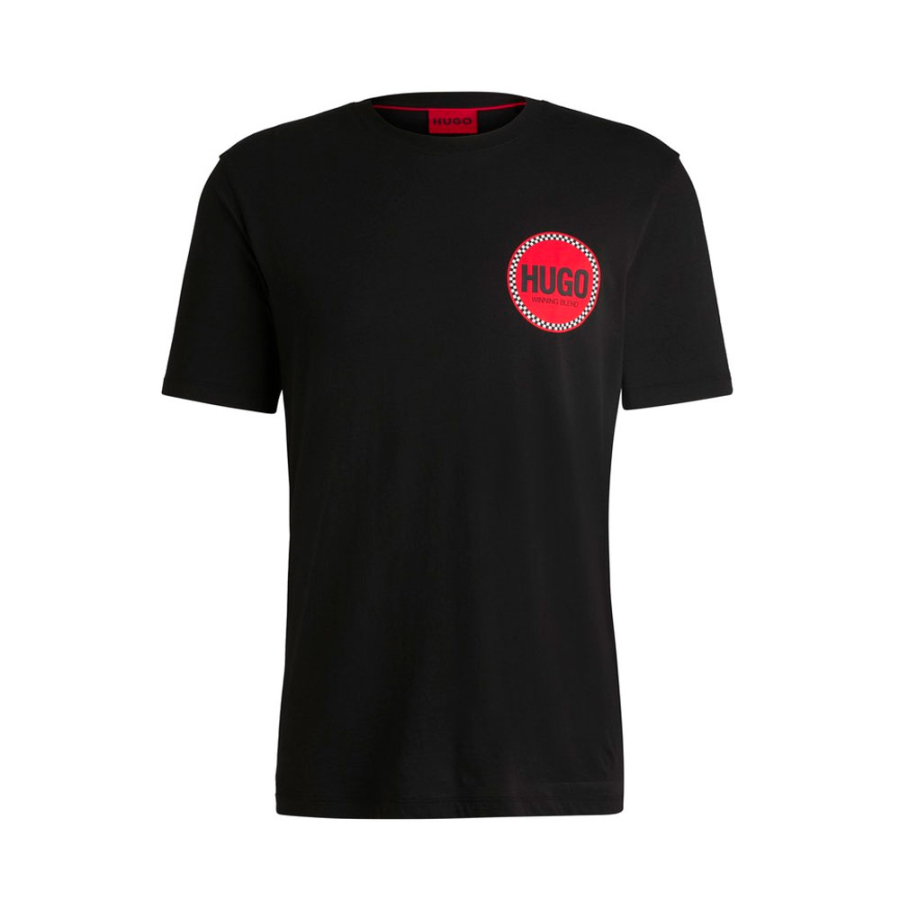 strick-t-shirt-mit-racing-print-logo strick-t-shirt-mit-racing-print-logo