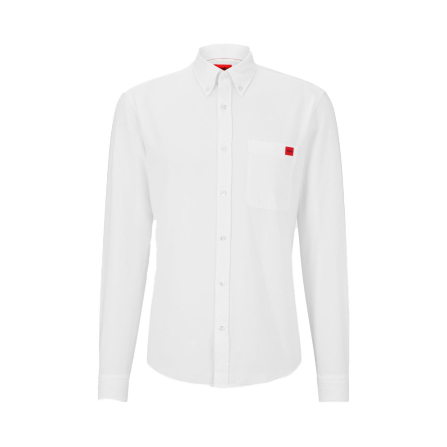 camicia-slim-fit-in-cotone-oxford-lavato camicia-slim-fit-in-cotone-oxford-lavato