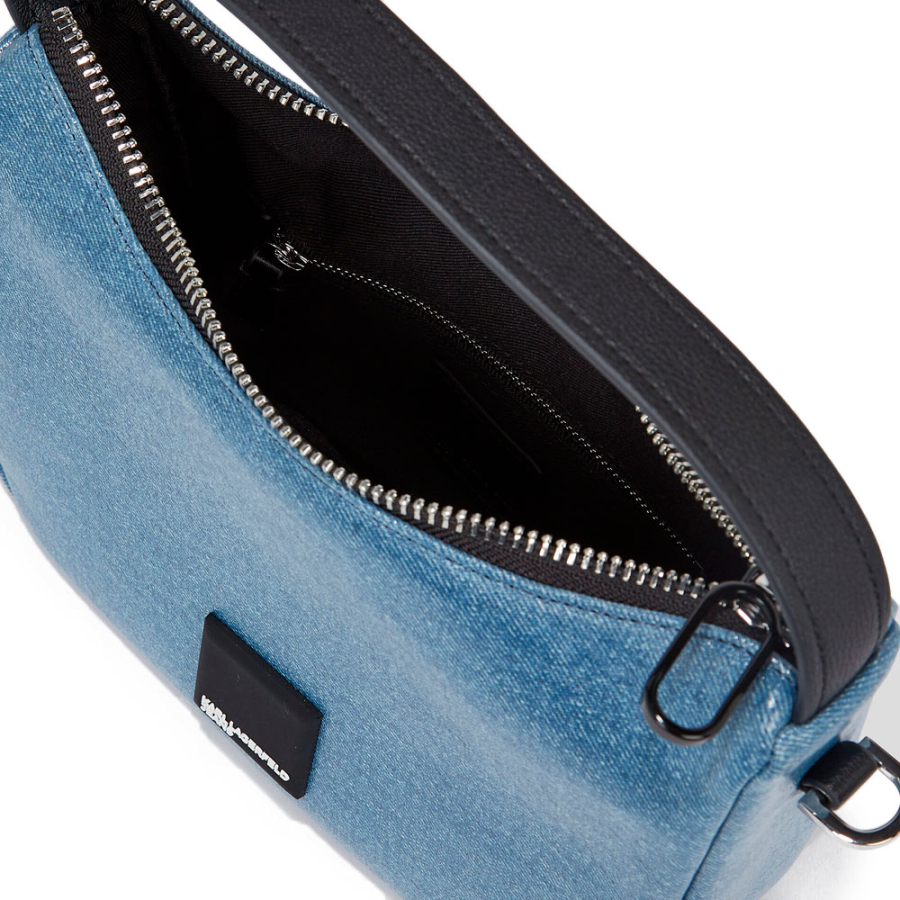 mini-sac-hobo-enduit-avec-logo-carre-klj mini-sac-hobo-enduit-avec-logo-carre-klj