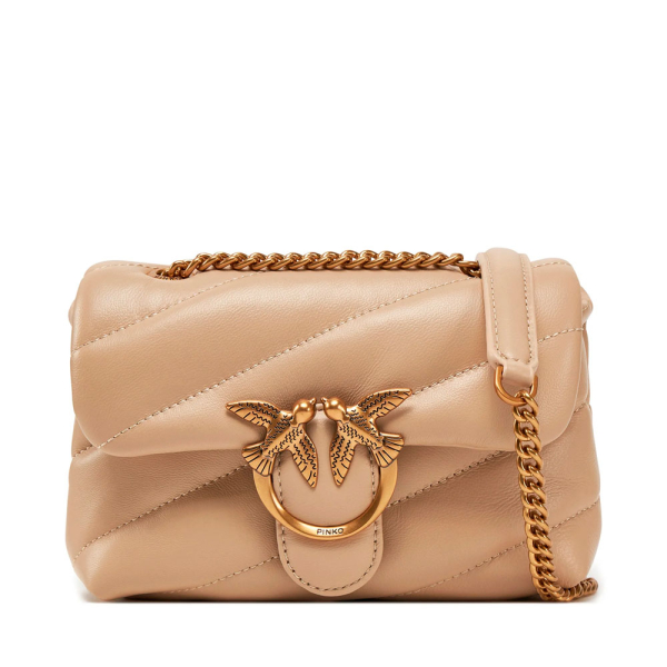Pinko SAC BANDOULIRE BB LOVE PUFF - U Beige- Ref 198 €