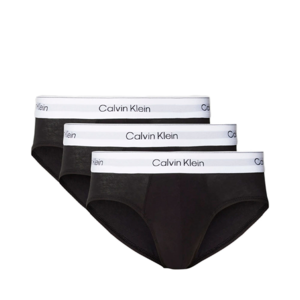 Calvin Klein Underwear Chaussettes Noir - Lot de 3 slips - Icon Cotton Stretch - M - Ref 38 €