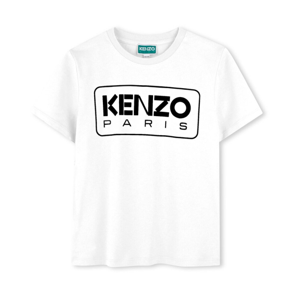 Kenzo Kids T-shirts Blanc - T-SHIRT POUR ENFANTS AVEC LOGO SUR LE DEVANT - 10A - Ref 39 €