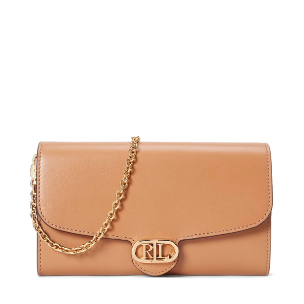 Ralph Lauren SAC BANDOULIRE EN CUIR MOYEN ADAIR - U Beige- Ref 129 €