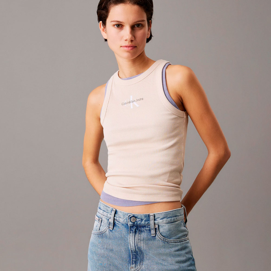 t-shirt-a-bretelles-etroites-avec-monogramme-cotele t-shirt-a-bretelles-etroites-avec-monogramme-cotele
