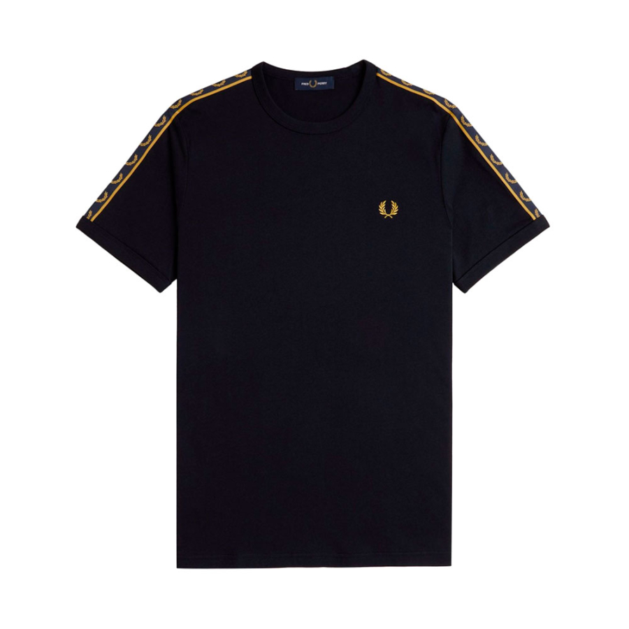 t-shirt-ringer-avec-bande-sportive-contrastee