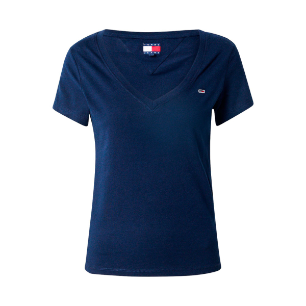 Tommy Hilfiger T-shirts hauts et polos Bleu marine - T-shirt slim col V - S - Ref 18 €