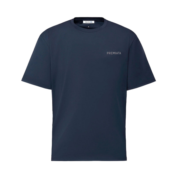 Premiata  T-shirts Bleu marine - T-SHIRT AVEC FENTES LATÉRALES ET DÉTAILS CONTRASTÉS - S - Ref.