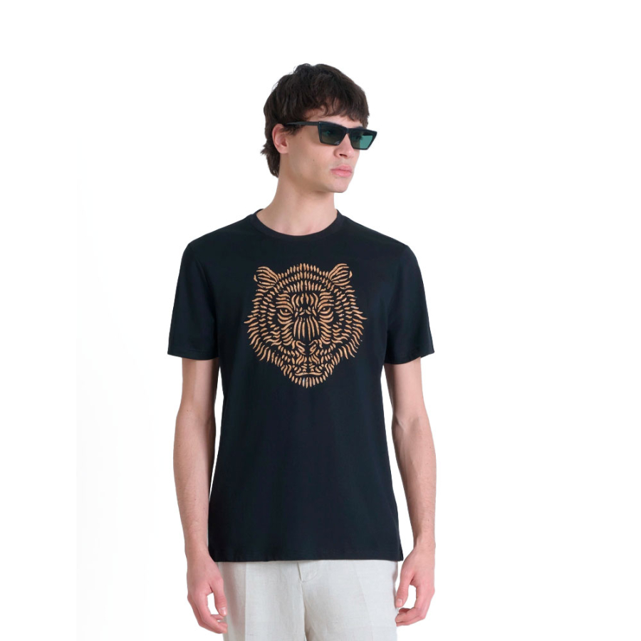 t-shirt-vestibilita-regolare-con-stampa-logo-in-sughero t-shirt-vestibilita-regolare-con-stampa-logo-in-sughero