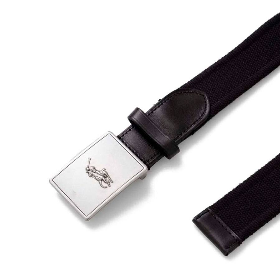 pony-plaque-canvas-leather-belt pony-plaque-canvas-leather-belt