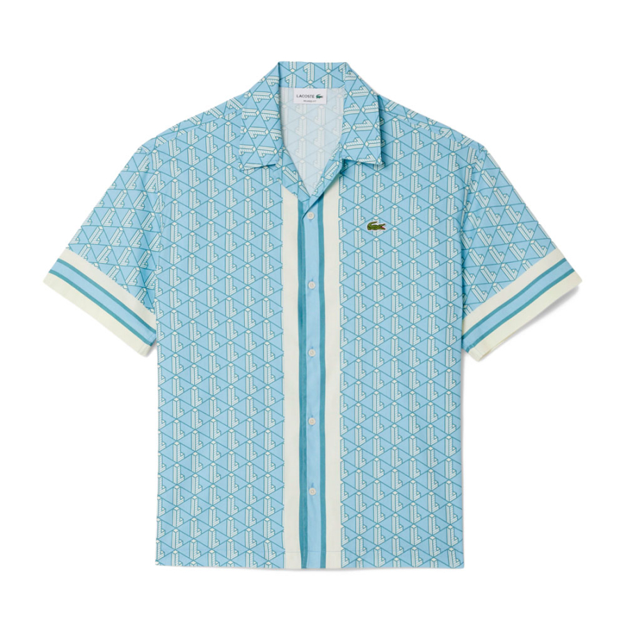 camisa-con-monograma-de-corte-recto camisa-con-monograma-de-corte-recto