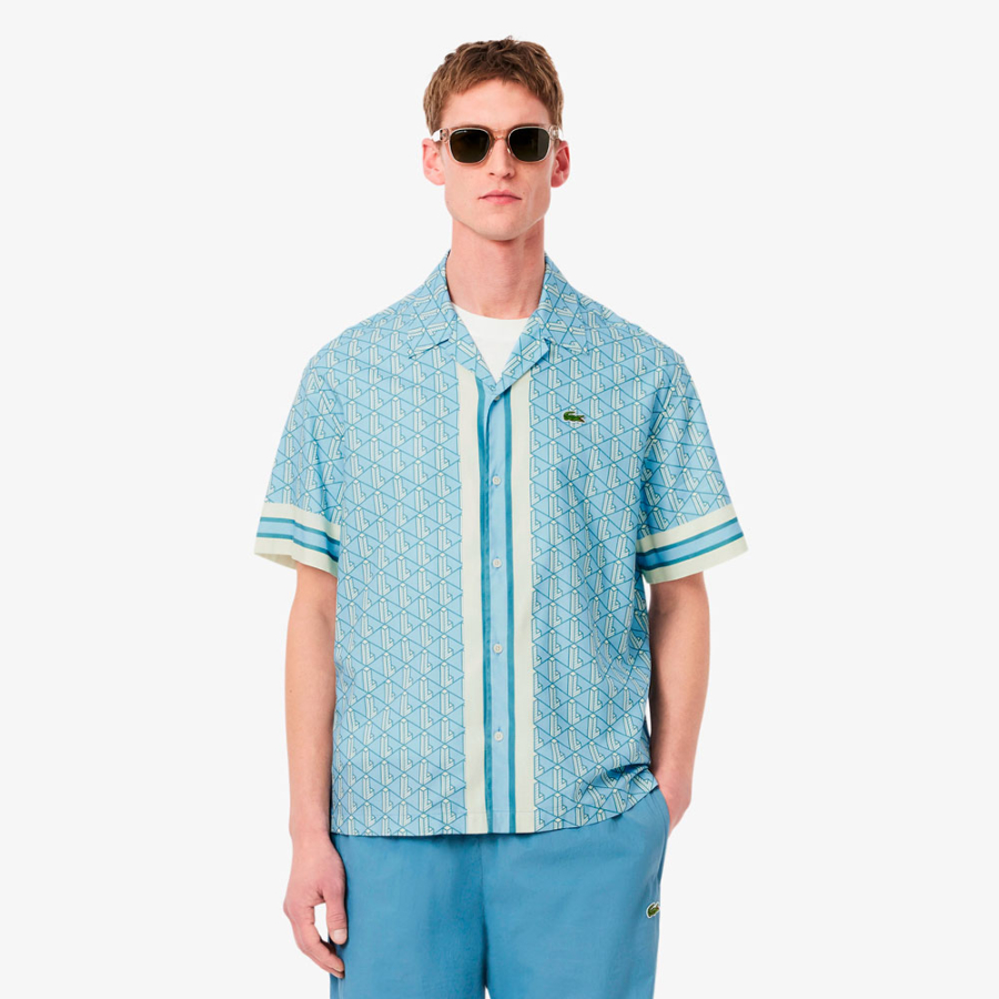 camisa-con-monograma-de-corte-recto camisa-con-monograma-de-corte-recto