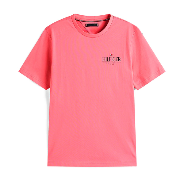 Tommy Hilfiger T-shirts Rose - T-shirt col rond avec logo - S - Ref 24 €