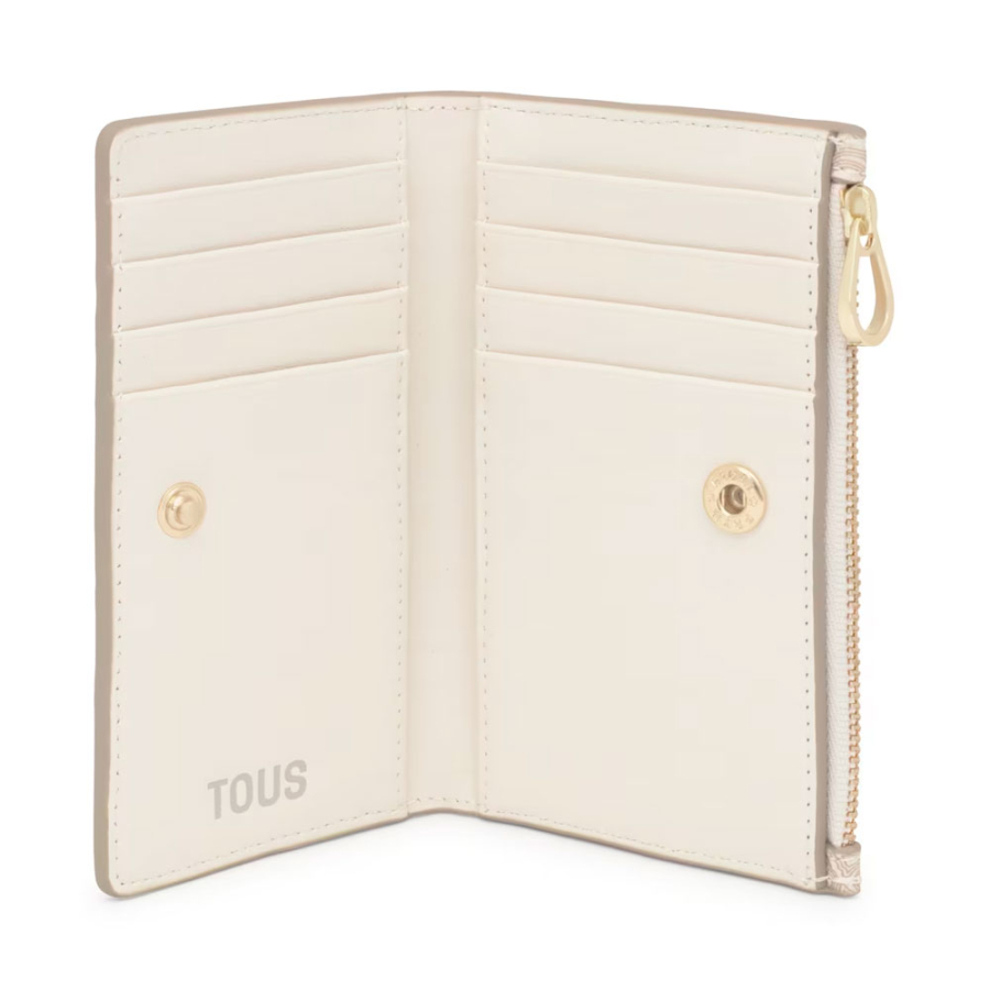 kaos-mini-lines-beige-geldborse-tous kaos-mini-lines-beige-geldborse-tous
