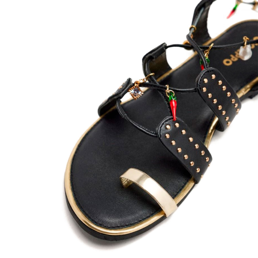 ione-leather-sandals-with-beads-and-studs ione-leather-sandals-with-beads-and-studs