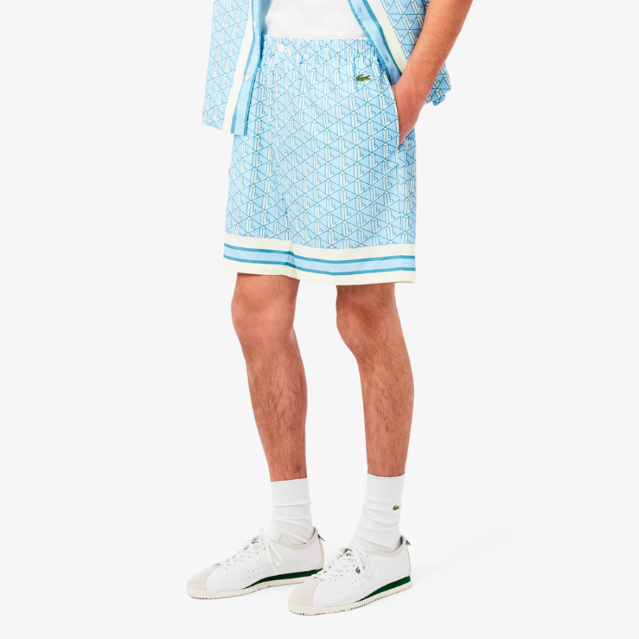 short-leger-avec-imprime-monogramme short-leger-avec-imprime-monogramme