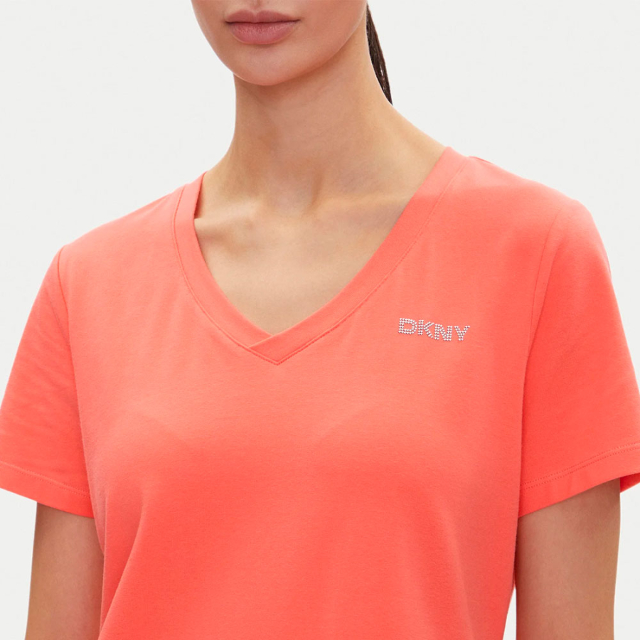 mini-vestido-com-decote-em-v-e-logo-stud mini-vestido-com-decote-em-v-e-logo-stud
