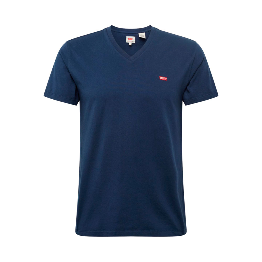 t-shirt-levi-s-original-con-scollo-a-v-blu-navy t-shirt-levi-s-original-con-scollo-a-v-blu-navy
