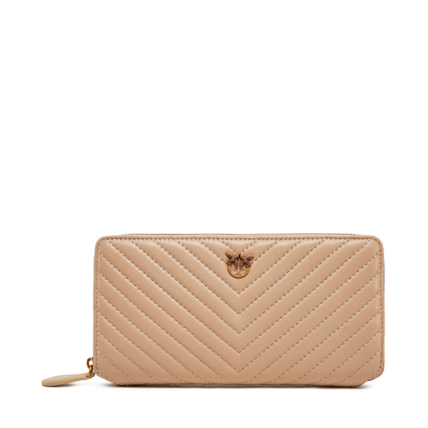 Pinko Portefeuille zipp Ryder - U Beige- Ref 156 €