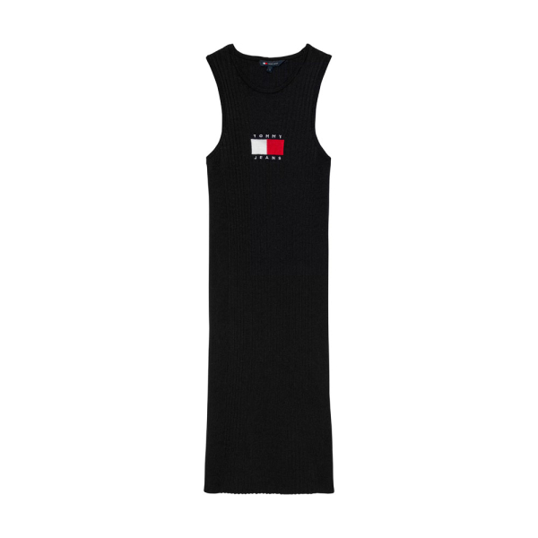 Tommy Hilfiger  Vestidos y Faldas Negro - VESTIDO FLAG SWEATER MINI - XS - Ref.