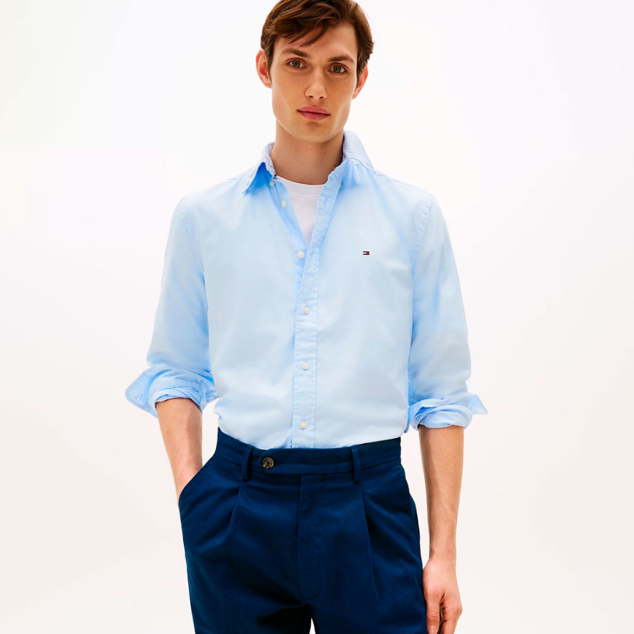 flex-poplin-shirt-with-regular-fit flex-poplin-shirt-with-regular-fit