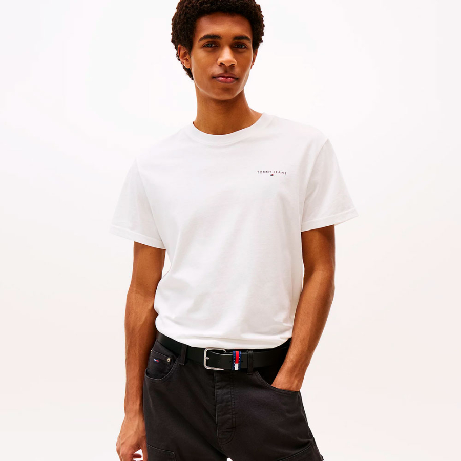 schmales-t-shirt-mit-linearem-logo