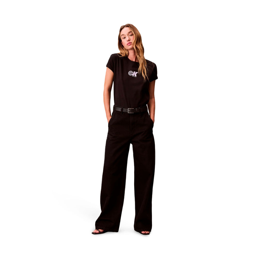 t-shirt-in-maglia-sottile-con-logo-ck