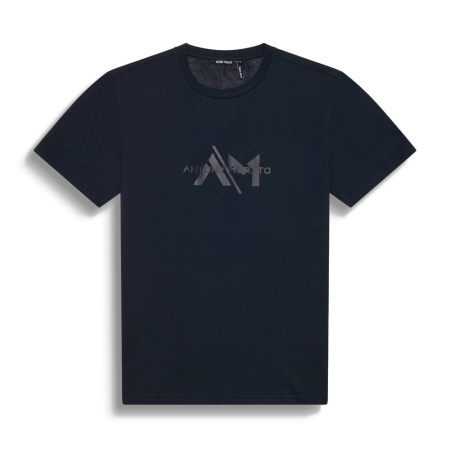 t-shirt-con-logo-tinta-unita-vestibilita-regolare t-shirt-con-logo-tinta-unita-vestibilita-regolare